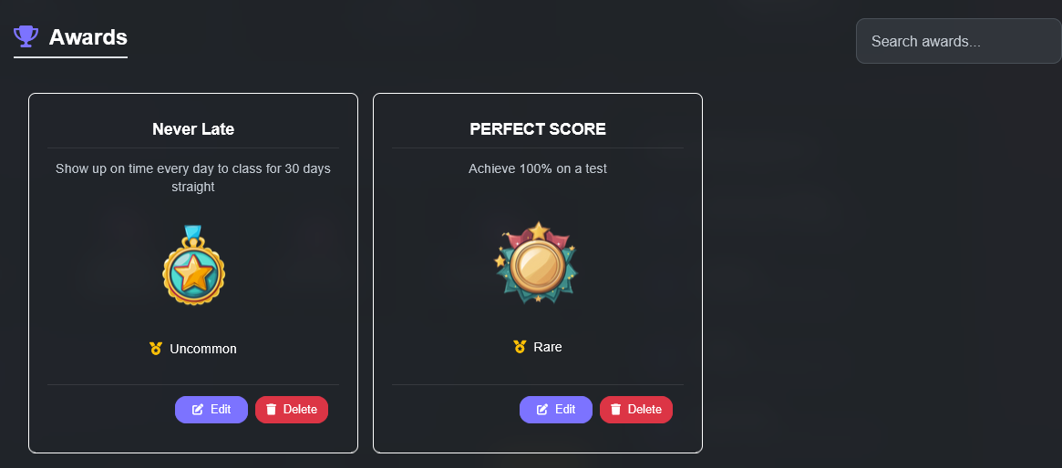 Awards System